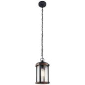 Kichler Barrington 7-in x 12.5-in 1-Light Black Pendant Light