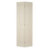 Metrie Bifold Interior Door - 4-Panel - Primed White - Hardboard