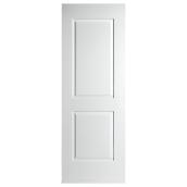 Metrie 2-Panel Slab Door - Primed Hardboard - Cambridge Collection - 24-in x 80-in x 1 3/8-in - White