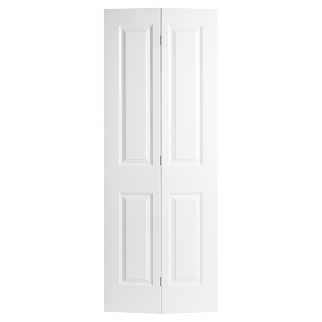 METRIE Masonite 4-Panel Bifold Door - Primed Hardboard - 36-in x 80-in ...