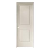 Porte prémontée à 2 panneaux de Metrie, ouverture à droite, fibre durcie apprêtée, 30 po x 80 po x 1 3/8 po