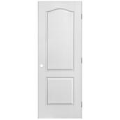 Metrie Prehung Interior Door - Classic White - 30-in W x 80-in H x 1 3/8-in D - 2-Panel Arched Top