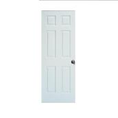 Metrie Interior Door - Primed White - Hardboard - 32-in W x 80-in H