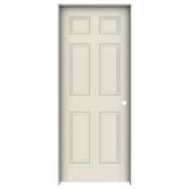 Metrie Traditional 32-in x 80-in x 1 3/8-in Hollow Core Pre-Hung Interior Door with Left-Hand Swing