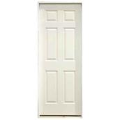Metrie Prehung Interior Door - Classic 6-Panel - Right-Hand Swing Hollow Core - 24-in W x 80-in H x 1 3/8-in D