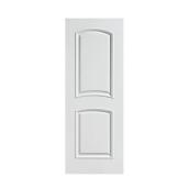 Metrie Bellagio 2-Panel Slab Door - 24-in x 80-in x 1 3/8-in - Primed Hardboard