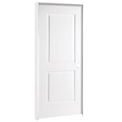Metrie Pre-Hung 2-Panel Door - Right-Hand Swing - Primed Hardboard - 30-in x 80-in x 1 3/8-in