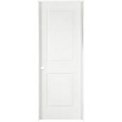 Porte à 2 panneaux prémontée Metrie, ouverture à gauche, fibre durcie apprêtée, 32 po x 80 po x 1 3/8 po