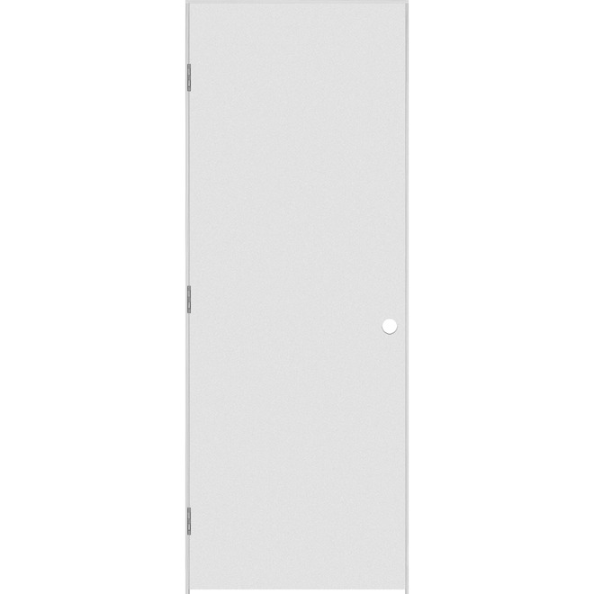 32-in x 80-in Hardboard Left-Hand Primed Pre-Hung Interior Door