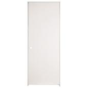 Porte plane pré-montée, droite, fibre durcie apprêté, 32 po x 80 po x 1 3/8 po