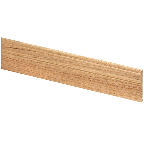 Metrie Baseboard Moulding - 3/8-in x 3-in - Sold by Linear Foot - Natural Oak - Colonial