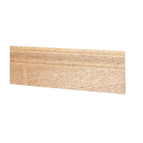 Plinthe Metrie, 3/8 po x 3 po x 8 pi, acajou naturel, intérieur