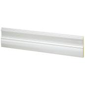 Metrie Primed Baseboard - 9/16-in T x 5-in W - White - MDF