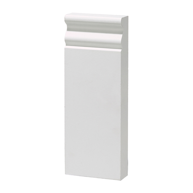 Socle Metrie, MDF, apprêt blanc, plinthe