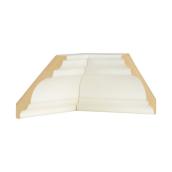 Metrie 5/8-in x 3-5/16-in Primed MDF Crown Moulding Block - Inside Corner