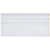 Metrie Baseboard Moulding - 7/16-in x 7 1/4-in x 8-ft - MDF - Primed - Interior