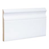 Metrie Baseboard - Made with Fibreboard - Primed Finish - Colonial Style - Interior Use