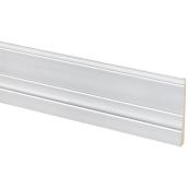 Metrie Baseboard - Made with MDF - Primed Finish - Colonial Style - Interior Use - Sold by Linear Foot