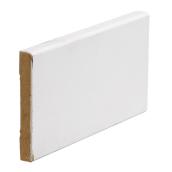 Metrie Ultralite Flat Stock Baseboard - 1/2-in T x 3 1/4-in W x 192-in L - MDF - Primed - White