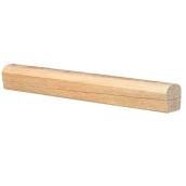 Metrie Hemlock Handrail Moulding - 1 1/2-in H x 1 1/2-in T - Reduced Length - Natural - Unfinished