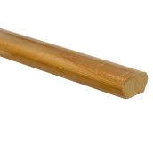 Metrie Hemlock Handrail Moulding - 2 1/4-in H x 1 1/4-in T - Reduced Length - Natural - Unfinished
