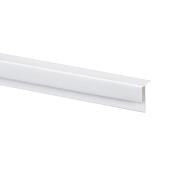 Metrie Outside Corner Moulding - White - PVC - 8-ft L x 1/8-in W x 1/8-in T