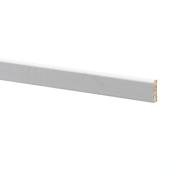 Metrie PVC Batten Moulding - 96-in L x 3/4-in H x 1/4-in W - Printed and Embossed - White