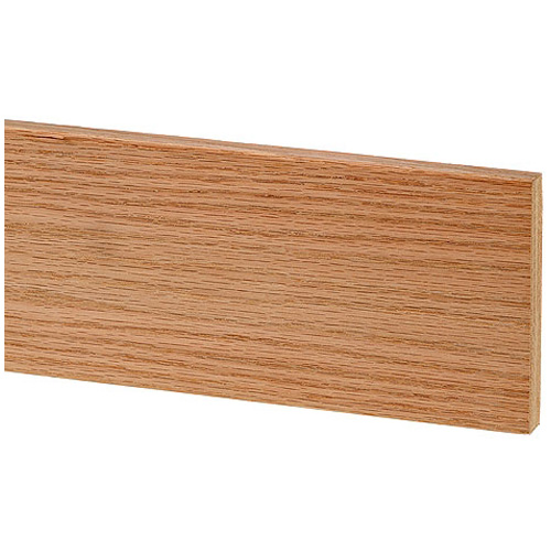 Dried Red Oak Flat Stock  - Natural Finish - Square Edge - 1-in T x 2-in W