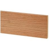 Dried Red Oak Flat Stock  - Natural Finish - Square Edge - 1-in T x 2-in W
