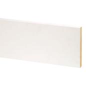 Metrie Flat Stock S4S Baseboard Moulding - MDF - Primed - White - 9/16-in T x 5 1/2-in W x 12-ft L