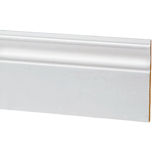 Metrie Baseboard - Made with MDF - Primed - Sold by Linear Foot