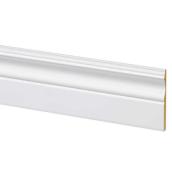 Metrie Primed MDF Baseboard - 3/8-in x 3 7/8-in x 12-ft