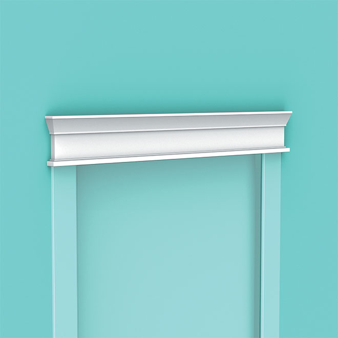 Metrie MDF Interior Architrave - Primed - Farmhouse - 1 1/2-in x 5 1/2-in x 8-ft