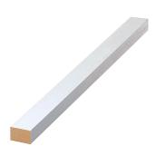 Metrie Flat Stock Moulding - 1/2-in T x 3/4-in W x 96-in L - Finger-Jointed Pine - Primed - White