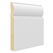 Plinthe Metrie apprêtée en MDF, 7 1/4 po x 3/4 po x 8 pi