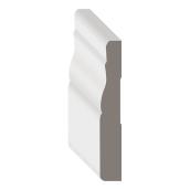 Metrie White MDF Baseboard Moulding - 7/16-in x 3 1/4-in x 8-ft