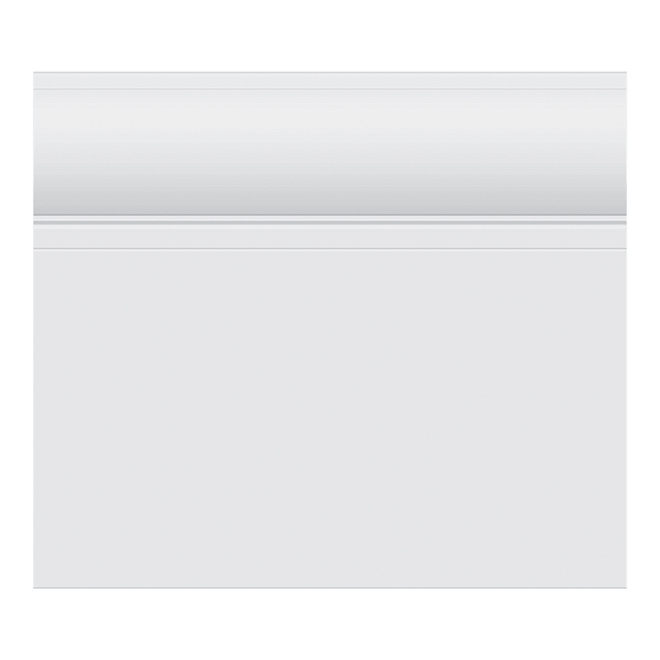 Metrie Primed MDF Baseboard - 3/4-in x 7 1/4-in x 12-ft