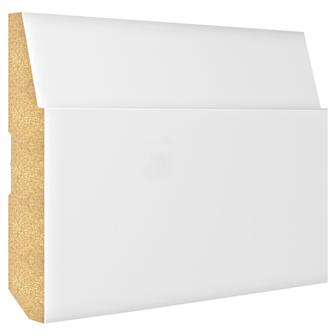 Metrie Primed MDF Baseboard - 3/4-in x 5 1/2-in x 12-ft