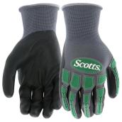 SCOTTS Foam Nitrle W/Knuckle Protection Gloves - Large