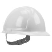 Safety Works White Hard Hat with Pin Lock