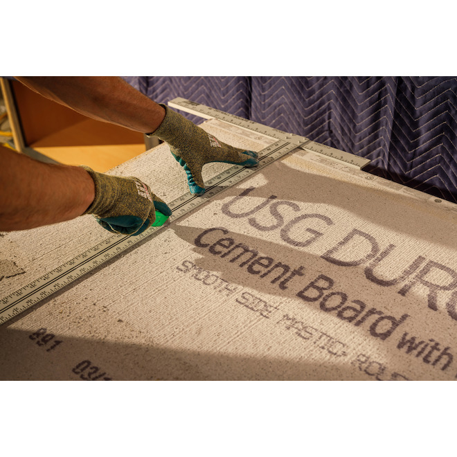 Durock Cement Board with EdgeGuard for Interior - 1/2-in x 3-ft x 5-ft