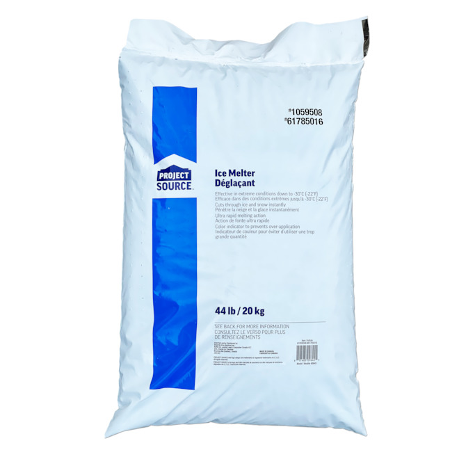 Project Source 20 kg Sodium Chloride and Calcium Chloride Ice Melter