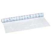 Tapis de table en vinyle, 1,37 m x 32 m, transparent