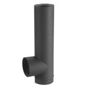 Aston Stove Pipe Tee - Steel - 24-Gauge - Black - 6-in dia x 24-in L