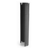 Aston Telescopic Corner Shield - Steel - Black - 24-Gauge - 5-in dia