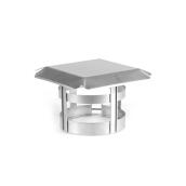 Chapeau de cheminée rond, inox, 10