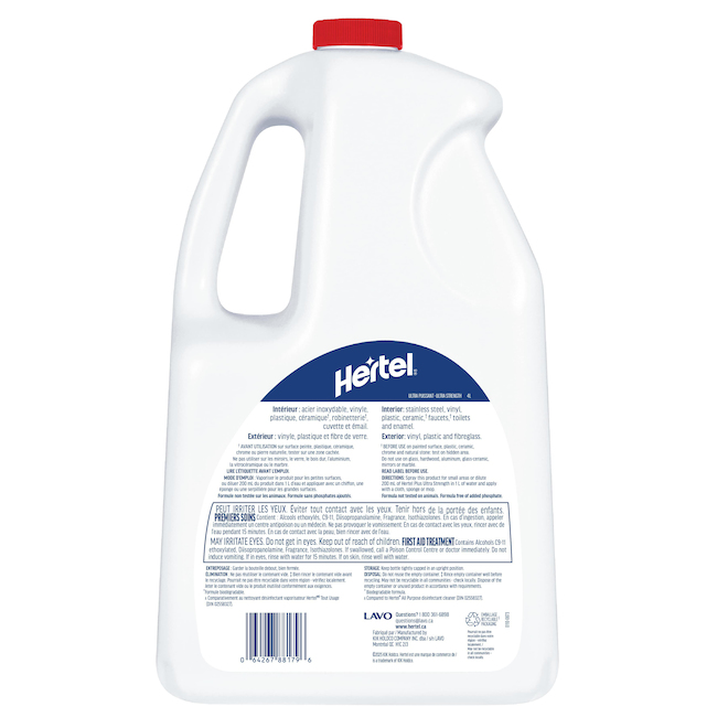 Hertel Liquid Degreasing Cleaner Ultra-Powerful Biodegradable - 4-L