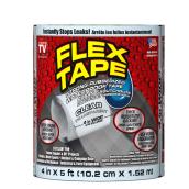 Ruban à conduits caoutchouté robuste Flex Tape clair de 4 po x 5 pi