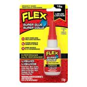 Super colle FLEX liquide transparente avec pointe de précision, 15 g