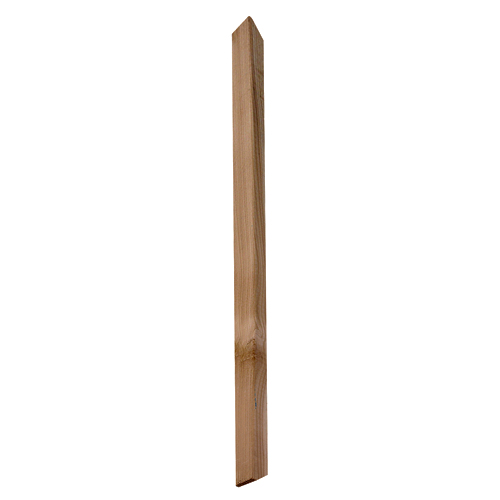 Balustre en cèdre Marwood, naturel, extrémité en angle, 36 po x 2 po x 2 po